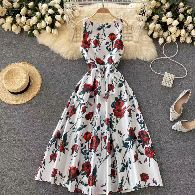 Valentine’s Day floral dress FD112 images